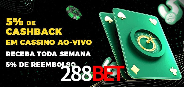Promoções do cassino ao Vivo 288bet